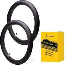  2-Pack 100/90-19 4.10 X 19 Motorcycle Inner Tubes - 19" Dirt Bike Natural Ru