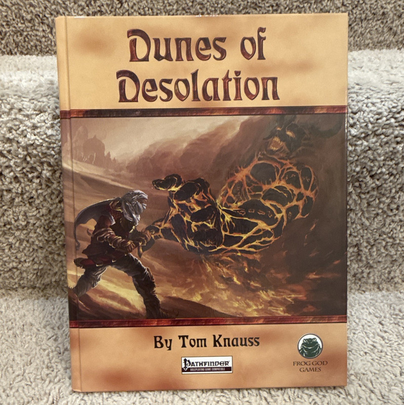 Frog God Games Dunes of Desolation Pathfinder RPG Adventure 2014 FGG 18101 OOP