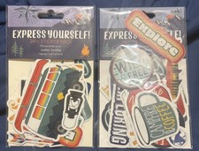 2 Packs Retro Zak Vinyl Stickers 48 Pieces Camping Water Bottle Cell Laptop ETC