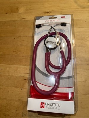 Prestige Medical Clinical Lite Stethoscope Model # S 122 Color Lite Raspberry