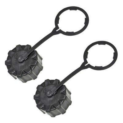 Pack of 2 Threaded Drain Caps with Safety Tethers Attachment for Garden Sprayers