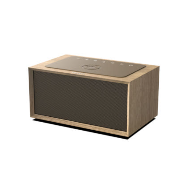 GENEVA TIME Digital Walnut Edition – Premium Bluetooth Clock