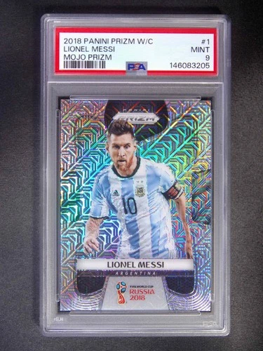 2018 Panini Prizm World Cup Lionel Messi #1 Argentina Mojo PSA 9