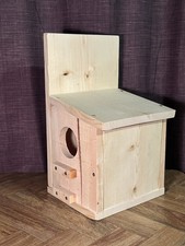Large Backyard Squirrel House Nesting Box - Wooden Wildlife Box-Easy Access Door