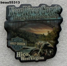 NEW RIVER GORGE HICO WEST VIRGINIA HARLEY DAVIDSON DEALER VEST JACKET PIN