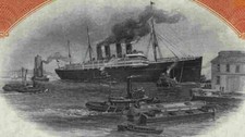 TITANIC IMM Mercantile Marine 1943 White Star Linie Lloyd Schiffsvignette 100 S