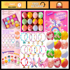 Surprise Bath Bombs for Kids - Fizzy Bubble Bath with Jewelry Toys, Gifts for Gi