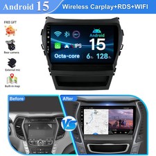 128GB Carplay WIFI Autoradio Android 15 Für Hyundai IX45 Santa Fe 2012-2017 GPS
