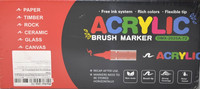 Acryl Brush Marker 72 Farben Malstifte, Weiche Pinselspitze Acrylmarker Stifte