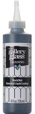 BLACK ~ GALLERY GLASS LIQUID LEADING ~ 8 oz jr