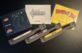 Nintendo NES Konvolut Spiele Castlevania, Alien 3, Mario & Yoshi Inkl. Anleitung