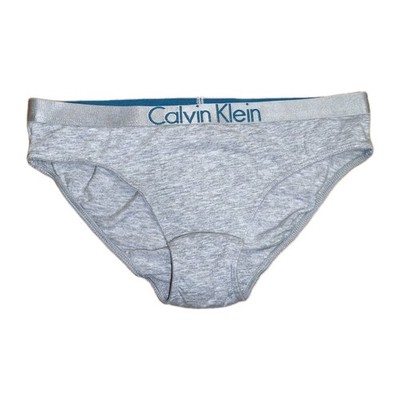 Slip Gr. 152/164 Calvin Klein grau m. grauen Bund & Schriftzug in Petrol