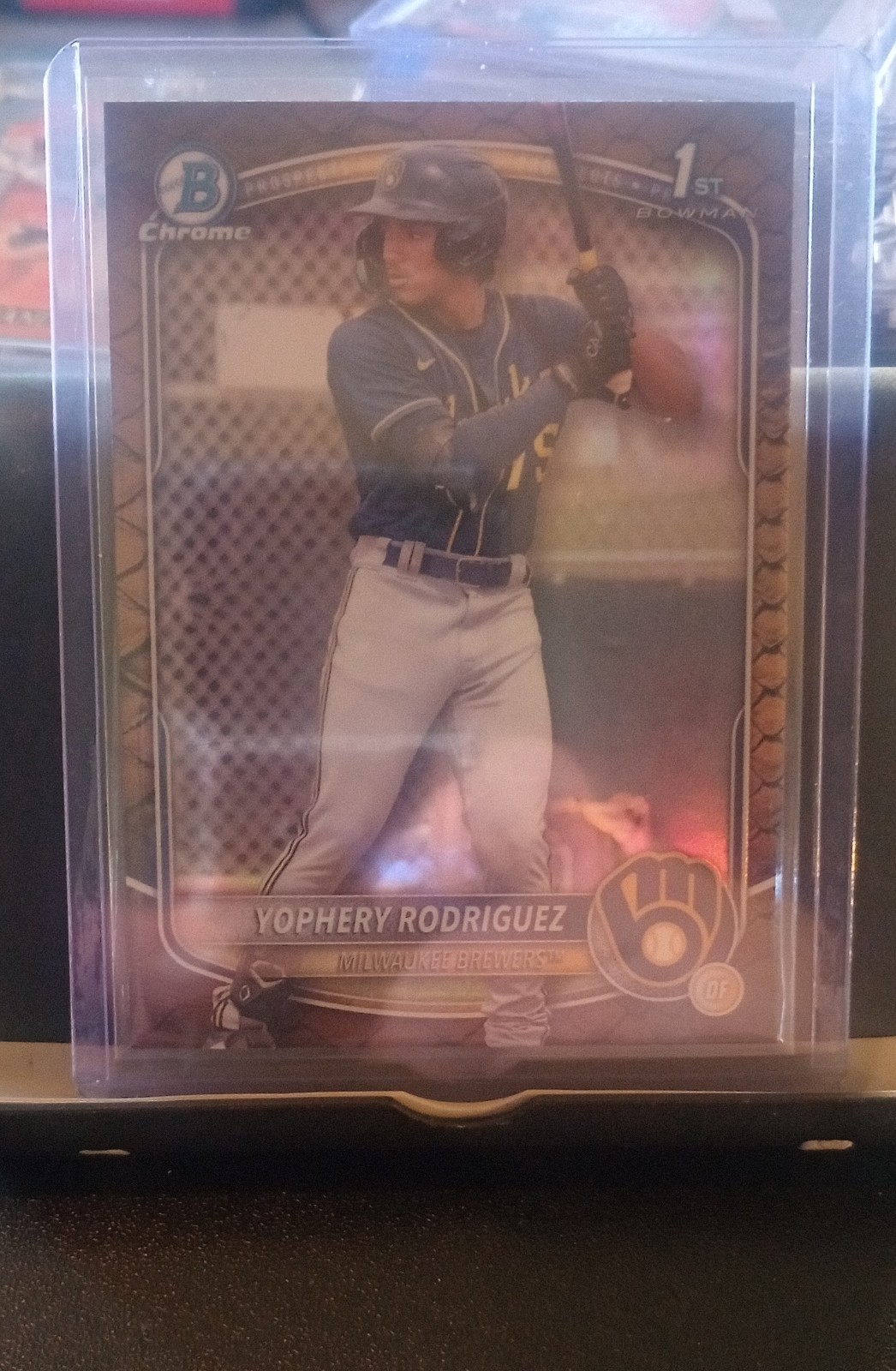 2025 Bowman - Chrome Prospects Yophery Rodriguez BCP-36 Reptilian Refractor (RC)