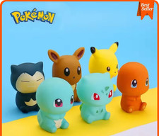 Set of 6 Pokemon Bath Toys - Pikachu and Friends - Adorable Gift for Babies