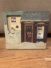 Warren Kimble Snowman with House Picture Frame 9"x8"