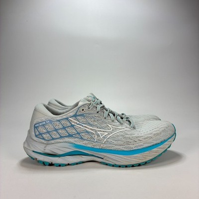Mizuno Wave Inspire 20 River Blue Athletic Lace Up Running Shoes Womens Size 9.5
