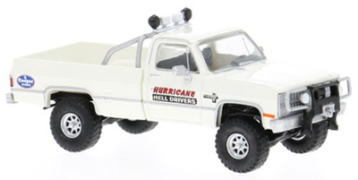 #ad Hurricane Hell Driver White 1982 Chevy C10 Brekina 1:87 Miniature HO Scale 19694 $32.95