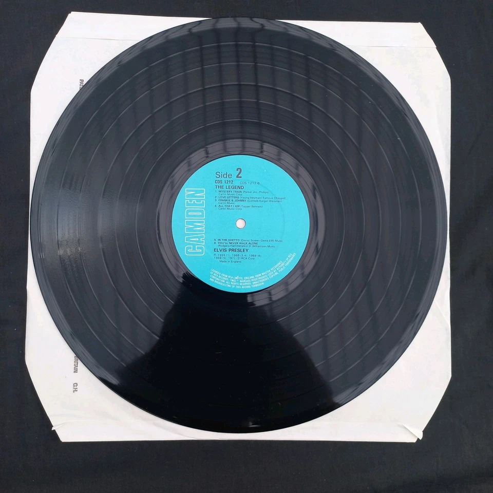 ELVIS PRESLEY - THE LEGEND - CDS 1212 12" VINYL LP ALBUM RECORD  MINT VINYL  - Image 4 of 4