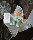 VHTF Vtg Cabbage Patch Bean Babies Doll Knit OUTFIT BLANKET PACI NO POX