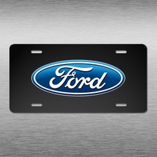 Ford Novelty Art Vehicle License Plate Carbon Fiber Look Car Auto Tag