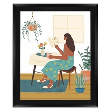 16x20 Black Beveled Picture Frame with Mat for Wall Display Poster Photo