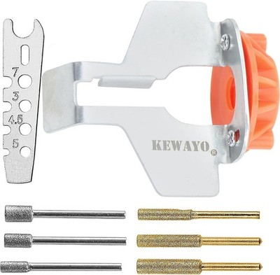 Chainsaw Sharpening Attachment Kit - 8Pcs Chain Saw Blade Teeth Sharpener Set wi
