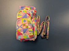 Lug Huggie Insulated Crossbody Water Bottle Bag Smallworld Multi - EUC