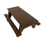 Vintage 1970s Tonka Brown Picnic Table from Green Van Camping Set