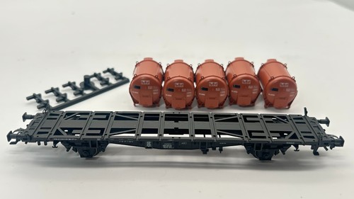 Märklin H0 47673 Tragwagen Lbs Kessel Container Bier SBB CFF OVP 05 01 | Condition: Gebraucht