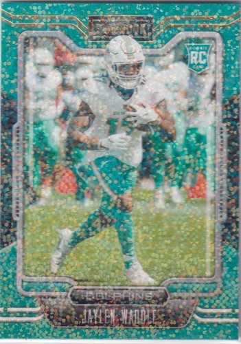 2021 Panini Playbook Jaylen Waddle Rookie Blue Sparkle Parallel RC #106 HOT RC