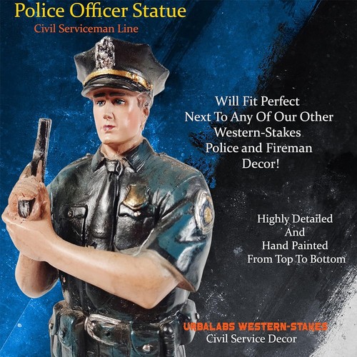 Urbalabs Police Officer Army Ranger Coasty and Kneeling Soldier Statues Desk - 第 4/6 張圖片