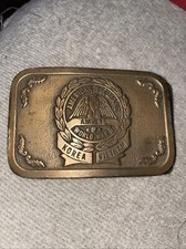 American Veterans AMVETS of Vietnam Korea World War II Commemorative Belt Buckle