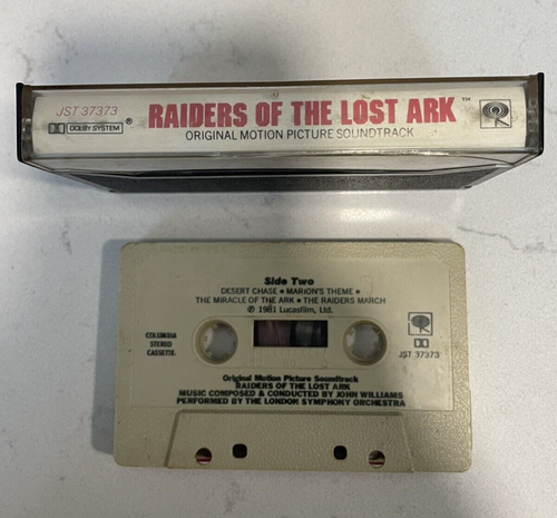 Raiders Of The Lost Ark Soundtrack Cassette Indiana Jones Vintage Columbia - Picture 2 of 9