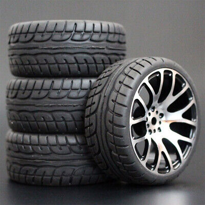 1/10 Onroad Rc Car Aluminium Wheels Rims Tires For Tamiya tt01 tt02 Traxxas 4tec