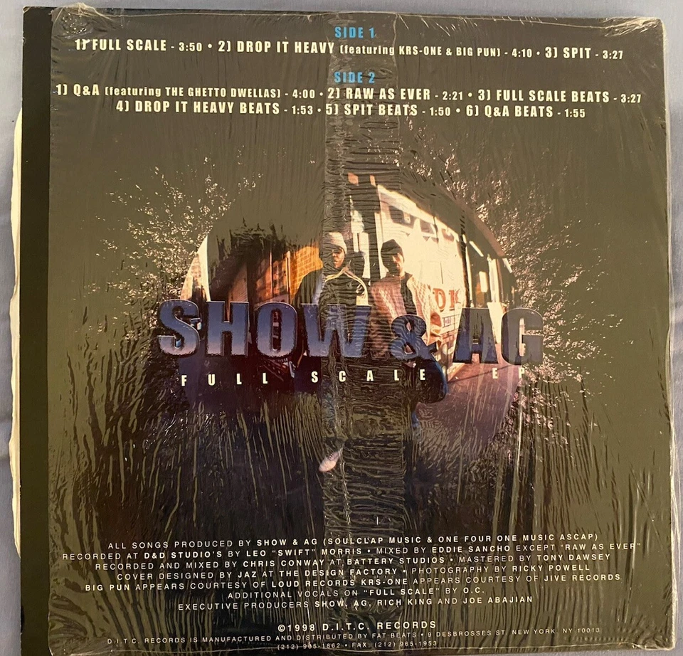 Show & AG (D.I.T.C) – Full Scale EP US-1998 Near Mint - Bild 2 von 4