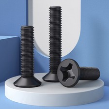 Countersunk Screws Carbon Steel Phillips Machine Screws Black M1.4 M2 M2.5 M3