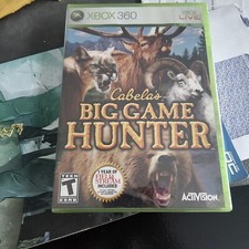Cabelas Big Game Hunter Xbox 360 2007 personal copy. No reseller, excellent cond