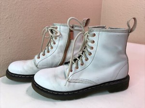 white doc martens size 5