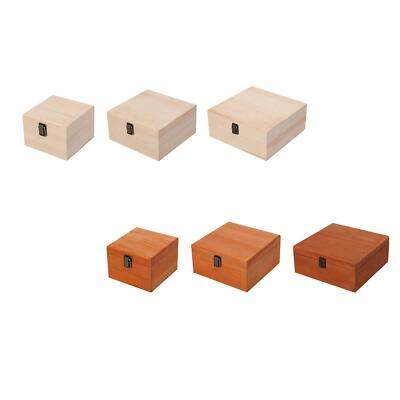 Aufbewahrungsbox Holz Schmuckvitrine Deko Behälter