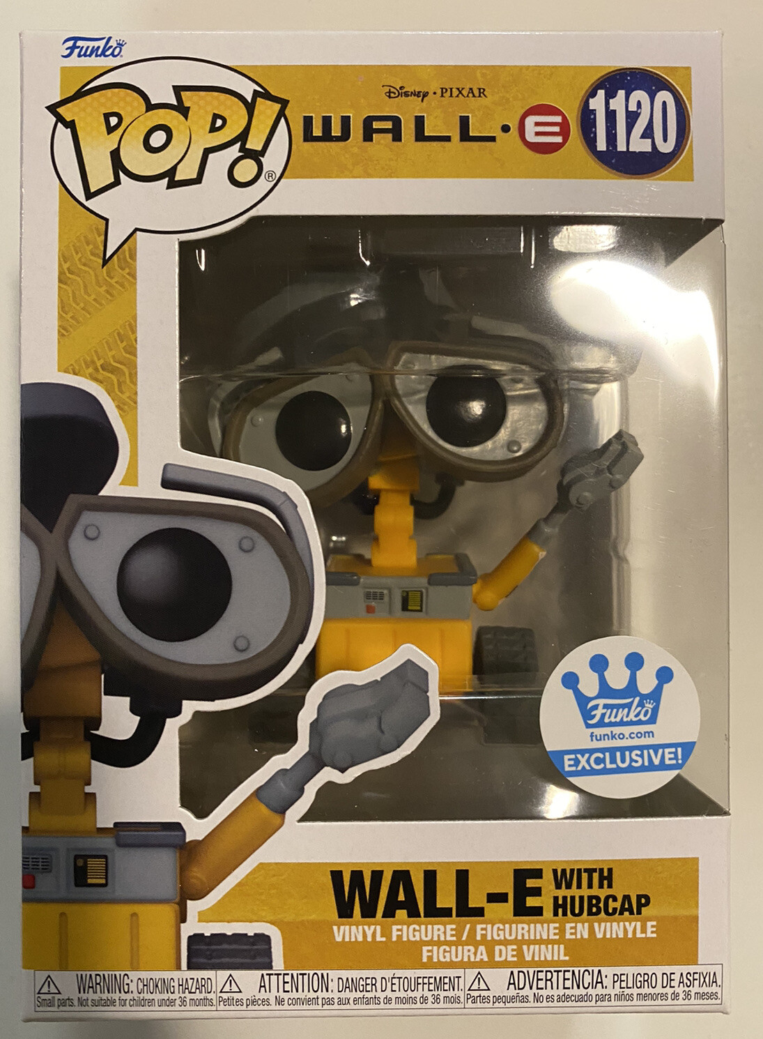 (In Hand)Funko Pop! Pixar Wall.e Walle Shop Exclusive - Wall-E With Hubcap #1120