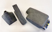 BMW E36 Schaltsack Handbremsmanschette Mittelarmlehnenbezug Alcantara + violett