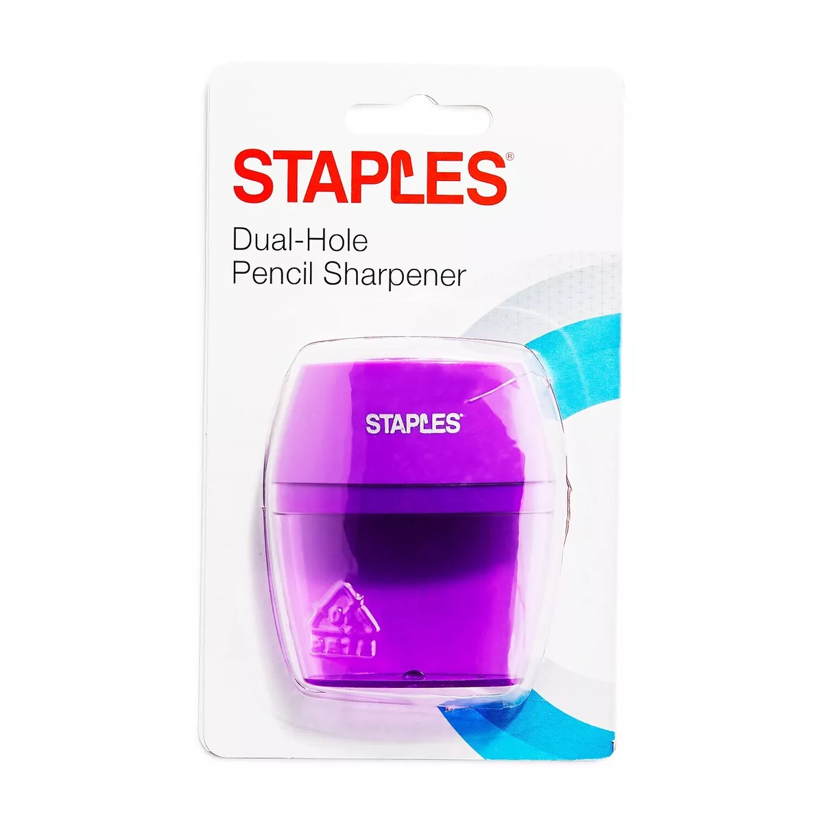 Staples Manual Dual-Hole Pencil Sharpener Assorted Colors (10898) 10898-CC