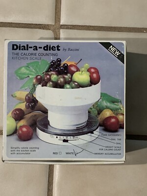 DIAL A DIET CALORIE COUNTING by Medusa Baccini - Kitchen Scale Accumulator