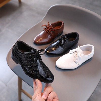 Jungen Kleinkind Smart Leder Schuhe Kinder Hochzeit Party Formelle Schule Schuhe