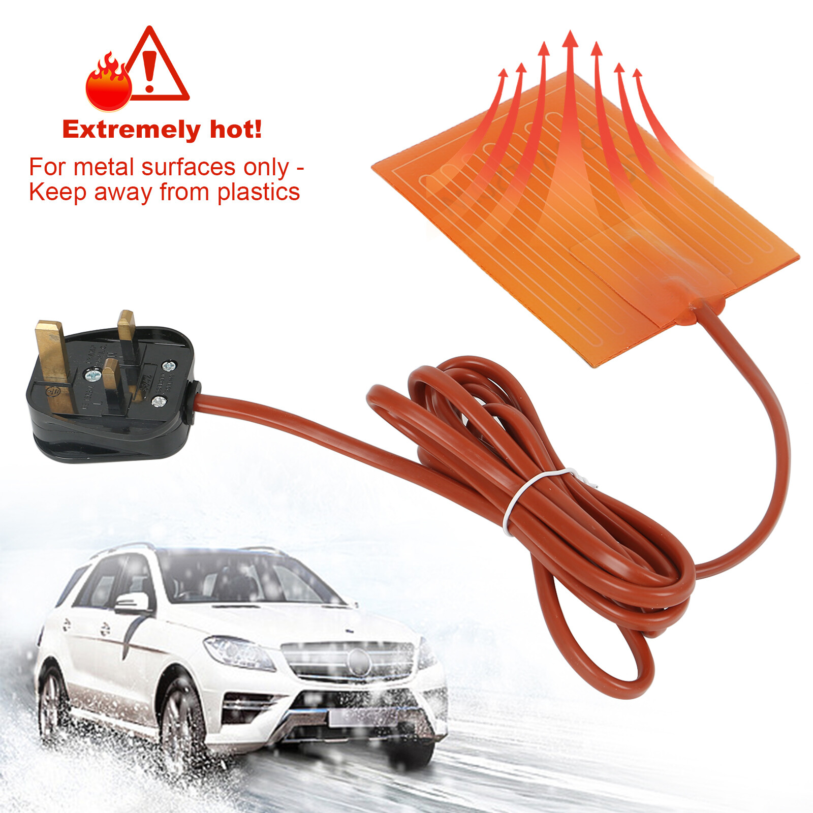 Engine Heater Oil Pan Tank Car SUV Start Pre Heater 120W 220V Silicon