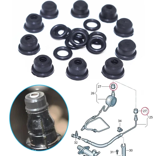 10X Clutch Slave Master Cylinder Pipe Seal Gasket For VW Golf Tiguan Transporter