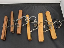 Setwell and others Vintage Wooden Pant Trousers Hangers Lot of 6