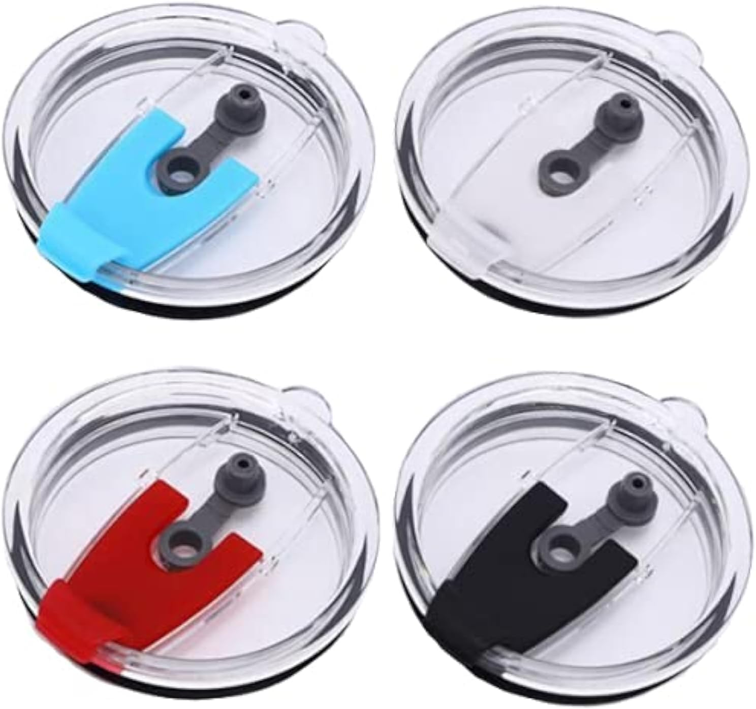 30Oz Tumbler Lids Cover 4 Pack Spill-Proof Splash Resistant Travel Mug Lid Fits