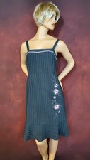  B. Moss Clothing Company Dress 12 Sleeveless Stretch Embroidery Career Casual