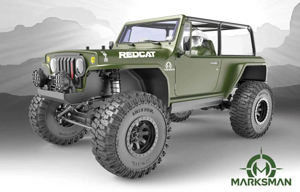 RC 1/8 Truck Body MARKSMAN Clear Body Shell -UNPAINTED- - Image 3 of 4